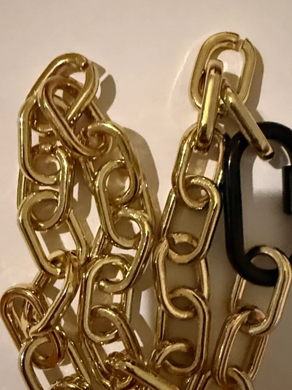 Allie+Bess Joan Gold tone Chain Link Necklace and Bracelet Set